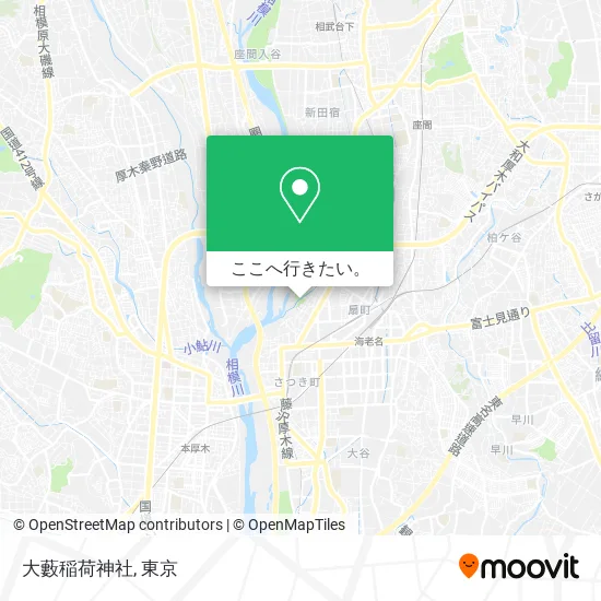 大藪稲荷神社地図