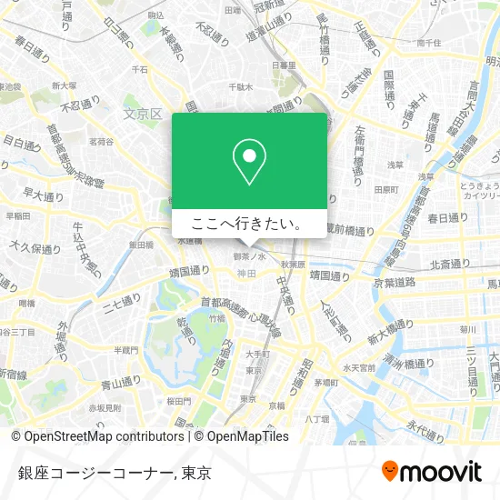 銀座コージーコーナー地図