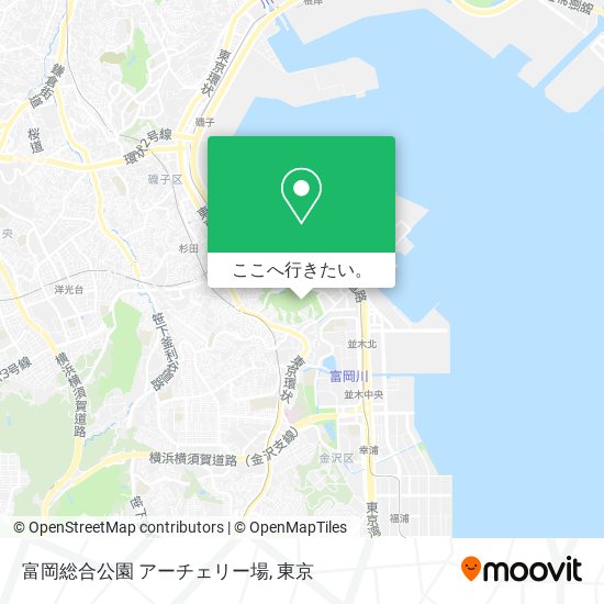 富岡総合公園 アーチェリー場地図