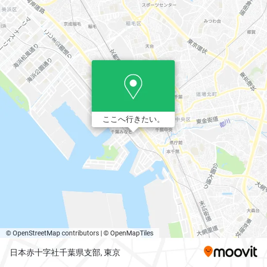 日本赤十字社千葉県支部地図