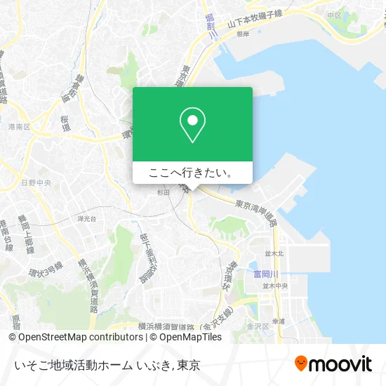いそご地域活動ホーム いぶき地図