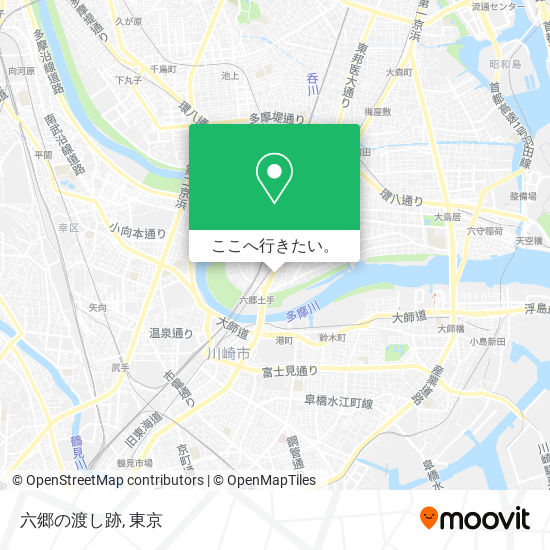 六郷の渡し跡地図