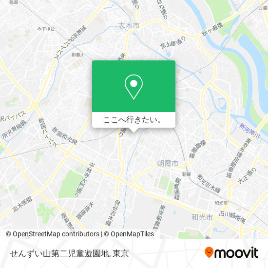 せんずい山第二児童遊園地地図