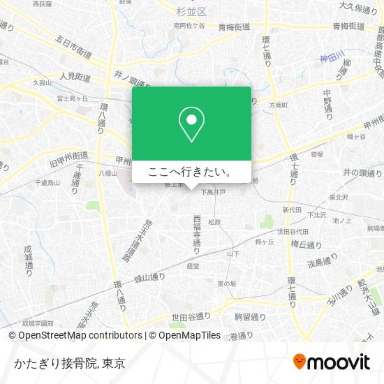 かたぎり接骨院地図