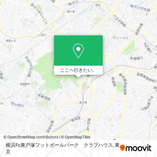 横浜Fc東戸塚フットボールパーク　クラブハウス地図