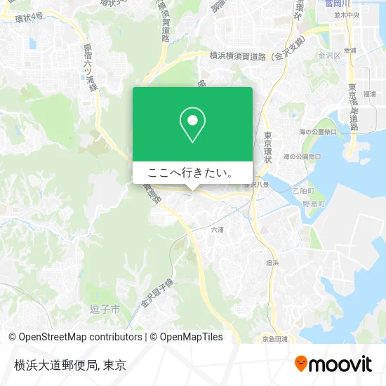 横浜大道郵便局地図