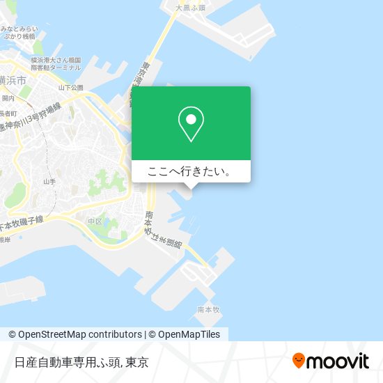 日産自動車専用ふ頭地図