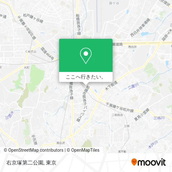 右京塚第二公園地図