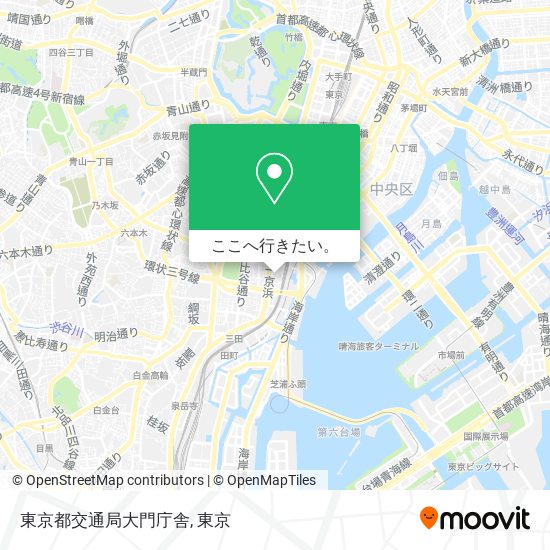 東京都交通局大門庁舎地図