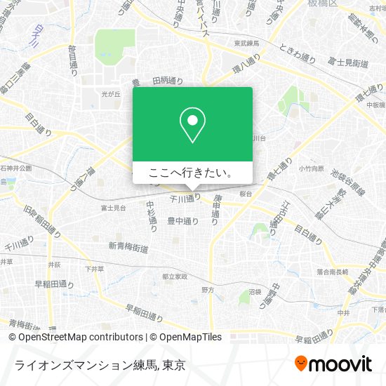 ライオンズマンション練馬地図