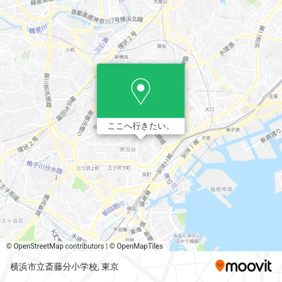 横浜市立斎藤分小学校地図