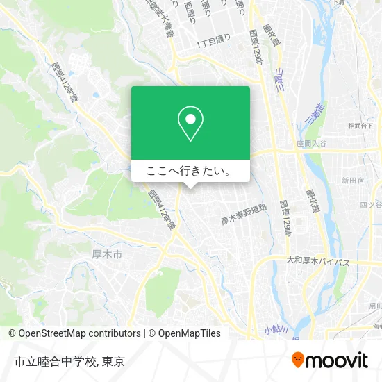 市立睦合中学校地図