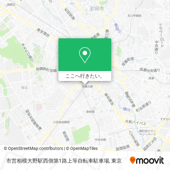 市営相模大野駅西側第1路上等自転車駐車場地図