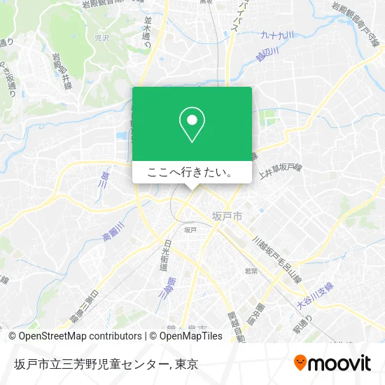 坂戸市立三芳野児童センター地図
