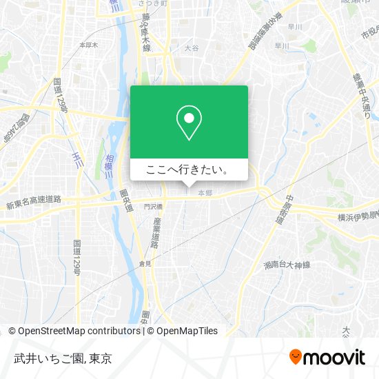 武井いちご園地図