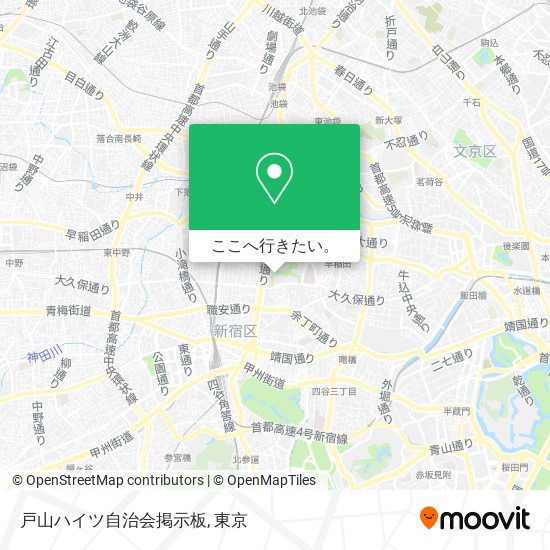 戸山ハイツ自治会掲示板地図