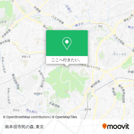 南本宿市民の森地図