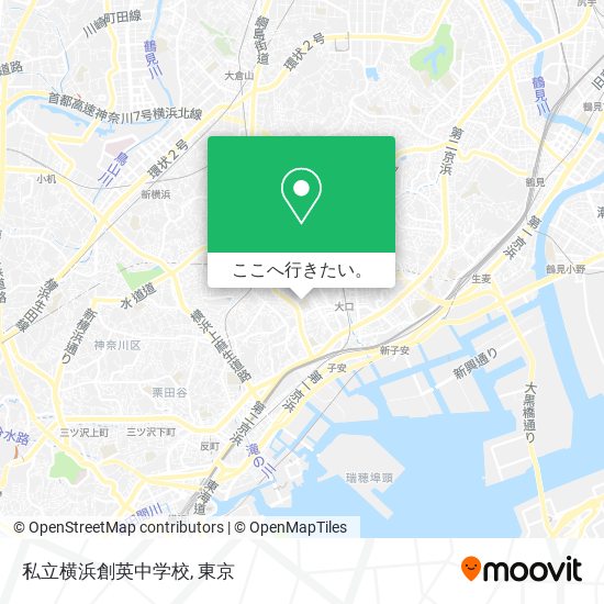 私立横浜創英中学校地図