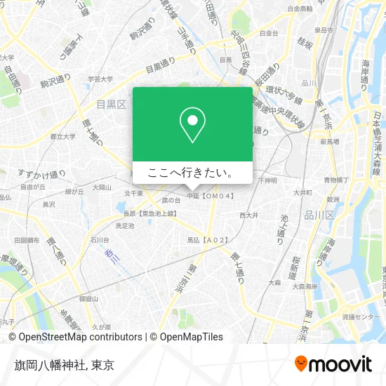 旗岡八幡神社地図