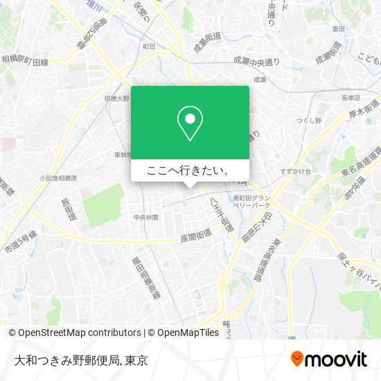 大和つきみ野郵便局地図