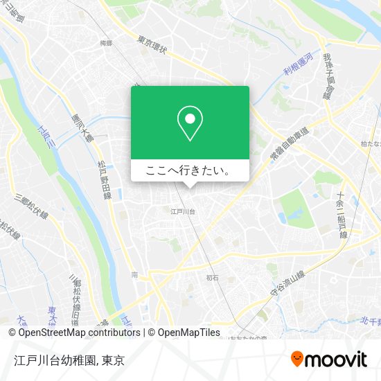江戸川台幼稚園地図