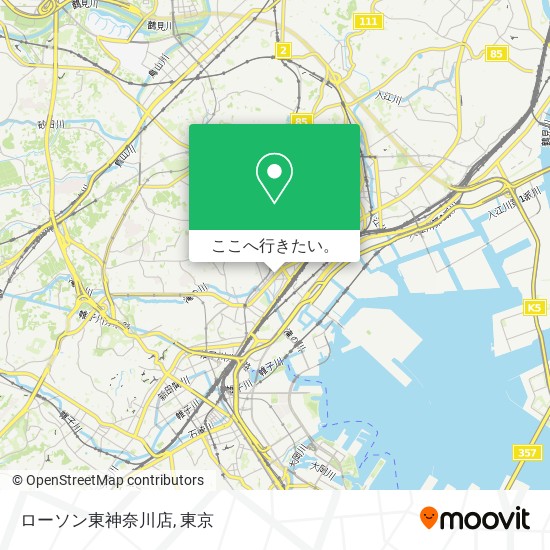 ローソン東神奈川店地図