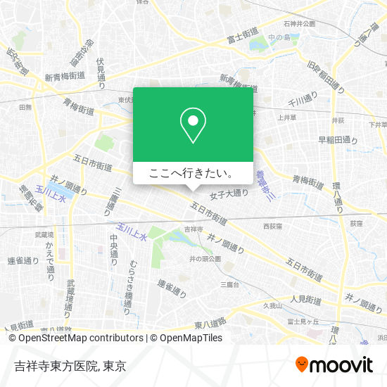 吉祥寺東方医院地図