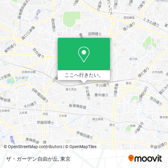 ザ・ガーデン自由が丘地図