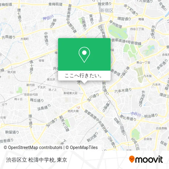 渋谷区立 松濤中学校地図