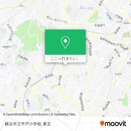 横浜市立平戸小学校地図