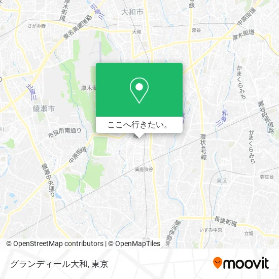 グランディール大和地図