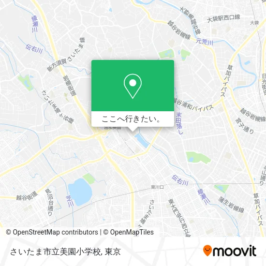 さいたま市立美園小学校地図