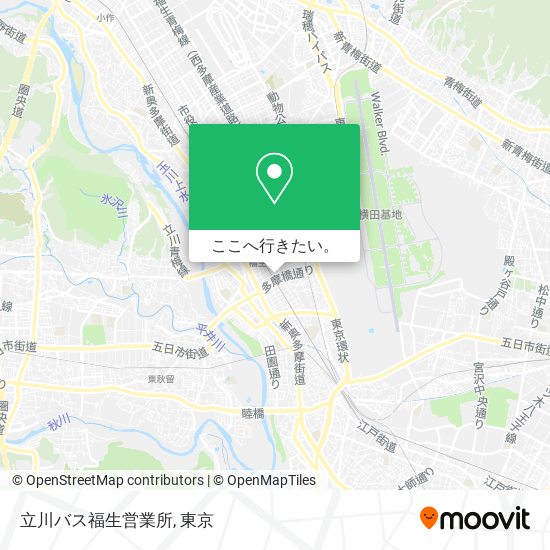 立川バス福生営業所地図