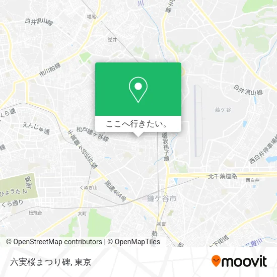 六実桜まつり碑地図