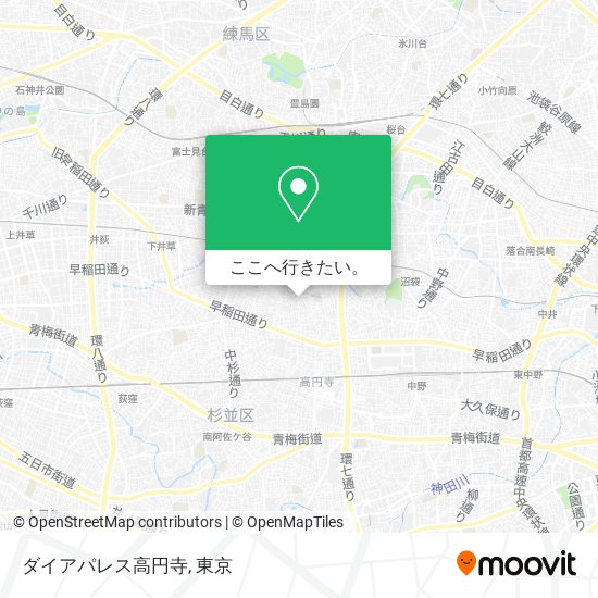 ダイアパレス高円寺地図