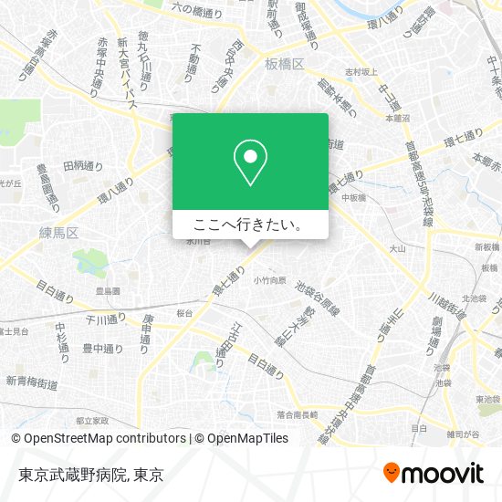 東京武蔵野病院地図