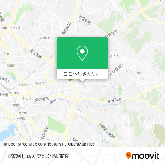 加曽利じゅん菜池公園地図