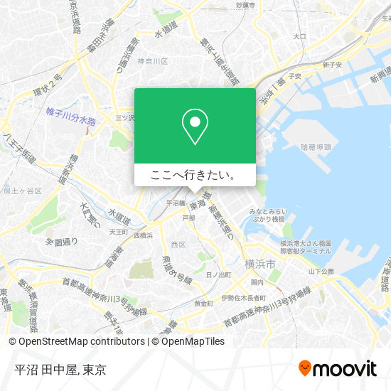 平沼 田中屋地図