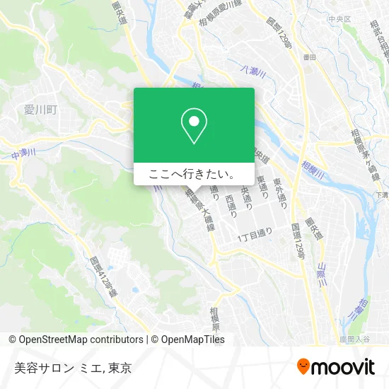 美容サロン ミエ地図