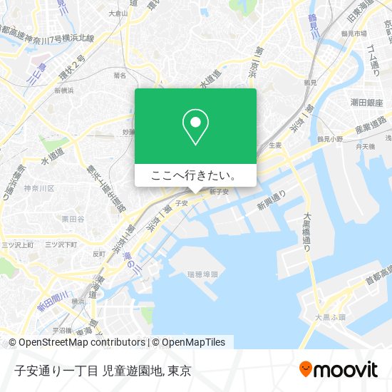 子安通り一丁目 児童遊園地地図