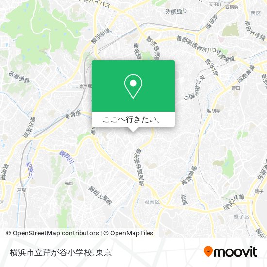 横浜市立芹が谷小学校地図