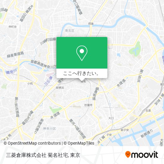 三菱倉庫株式会社 菊名社宅地図