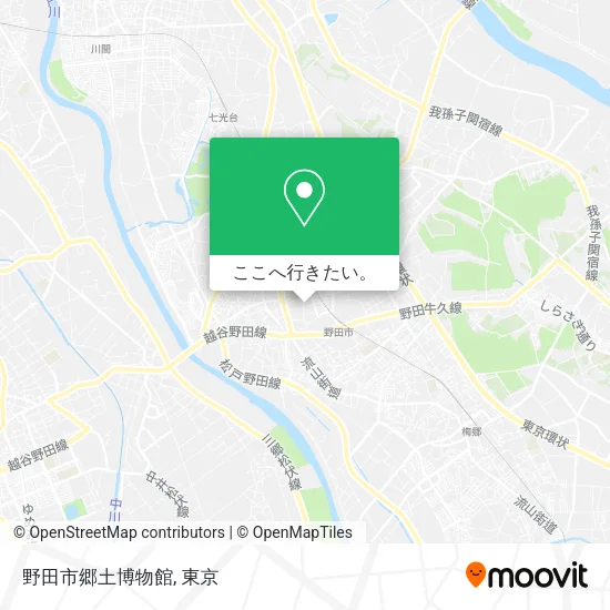 野田市郷土博物館地図