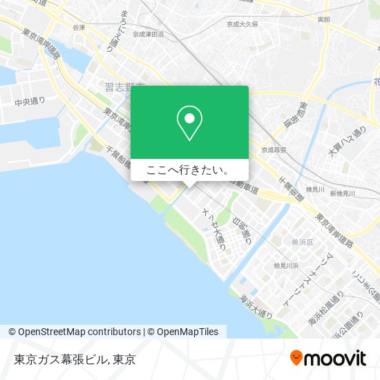 東京ガス幕張ビル地図