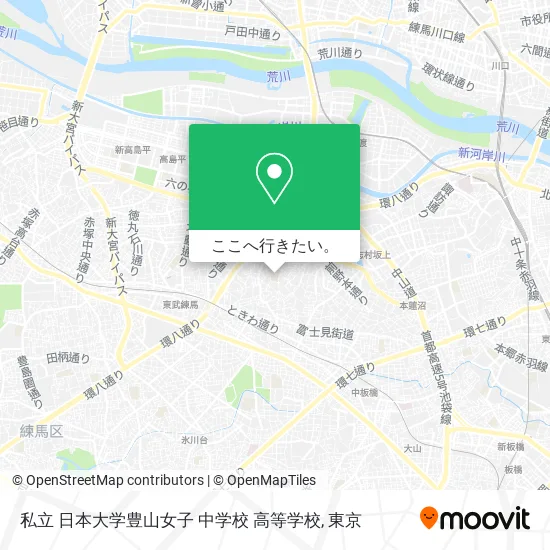 私立 日本大学豊山女子 中学校 高等学校地図