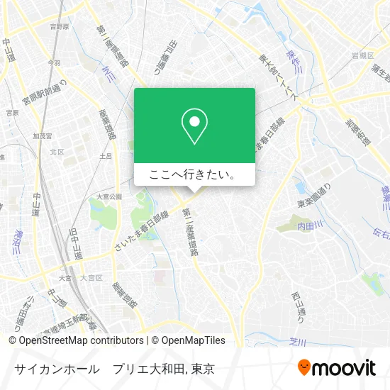 サイカンホール　プリエ大和田地図