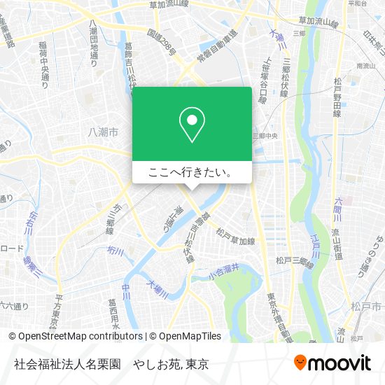 社会福祉法人名栗園　やしお苑地図