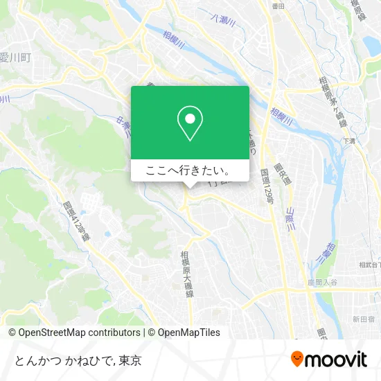 とんかつ かねひで地図