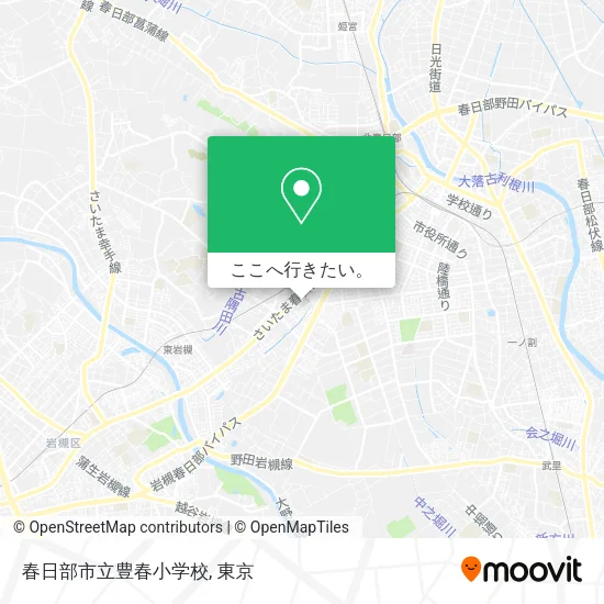 春日部市立豊春小学校地図