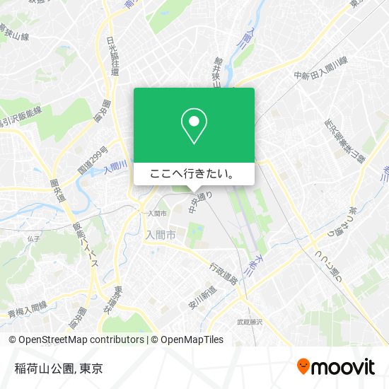 稲荷山公園地図